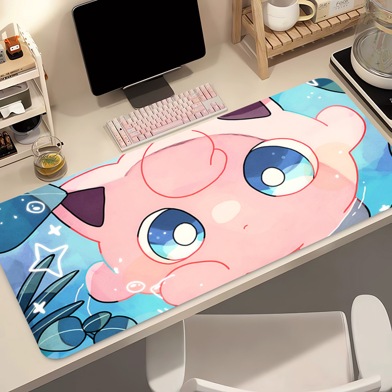 Tech Accessories For Desk - 애니메이션 마우스 패드 90x40cm 포켓몬 Jigglypuff