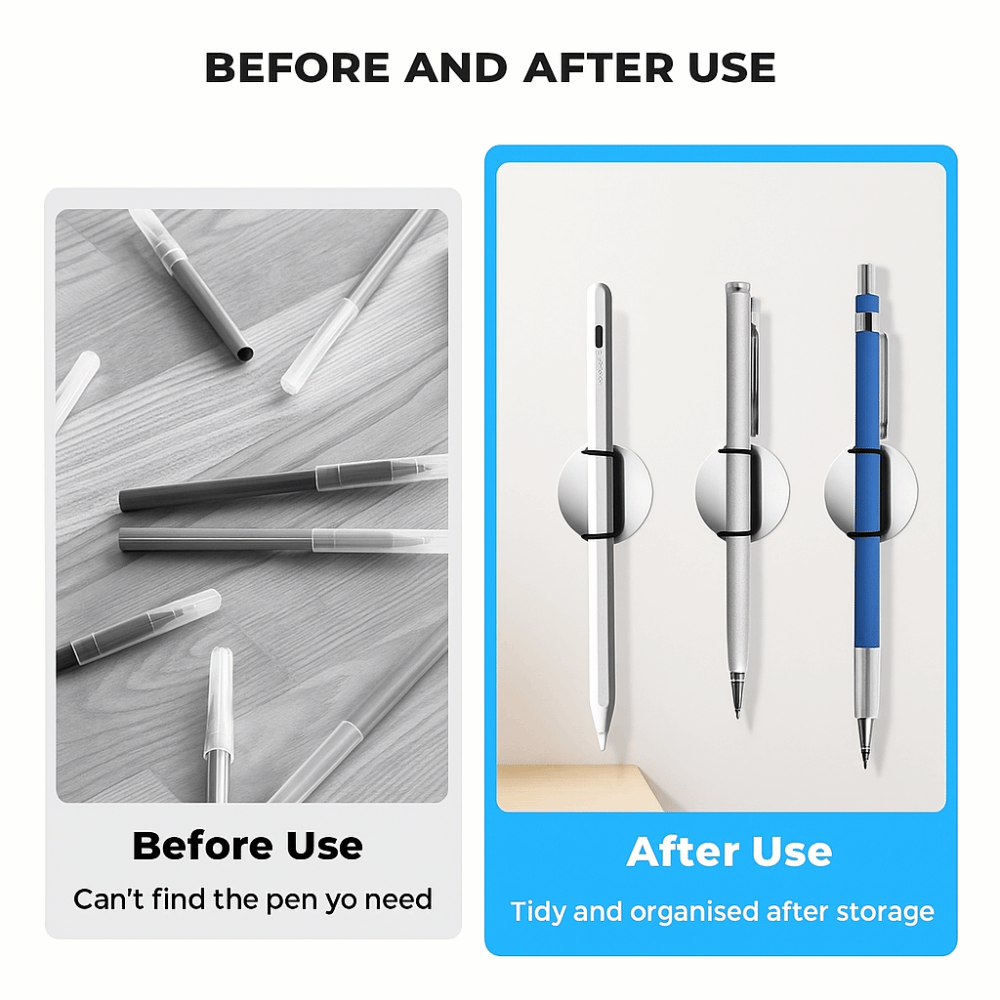 Pen Holder Magnetic - 실리콘 소재 자석 펜 홀더 조절