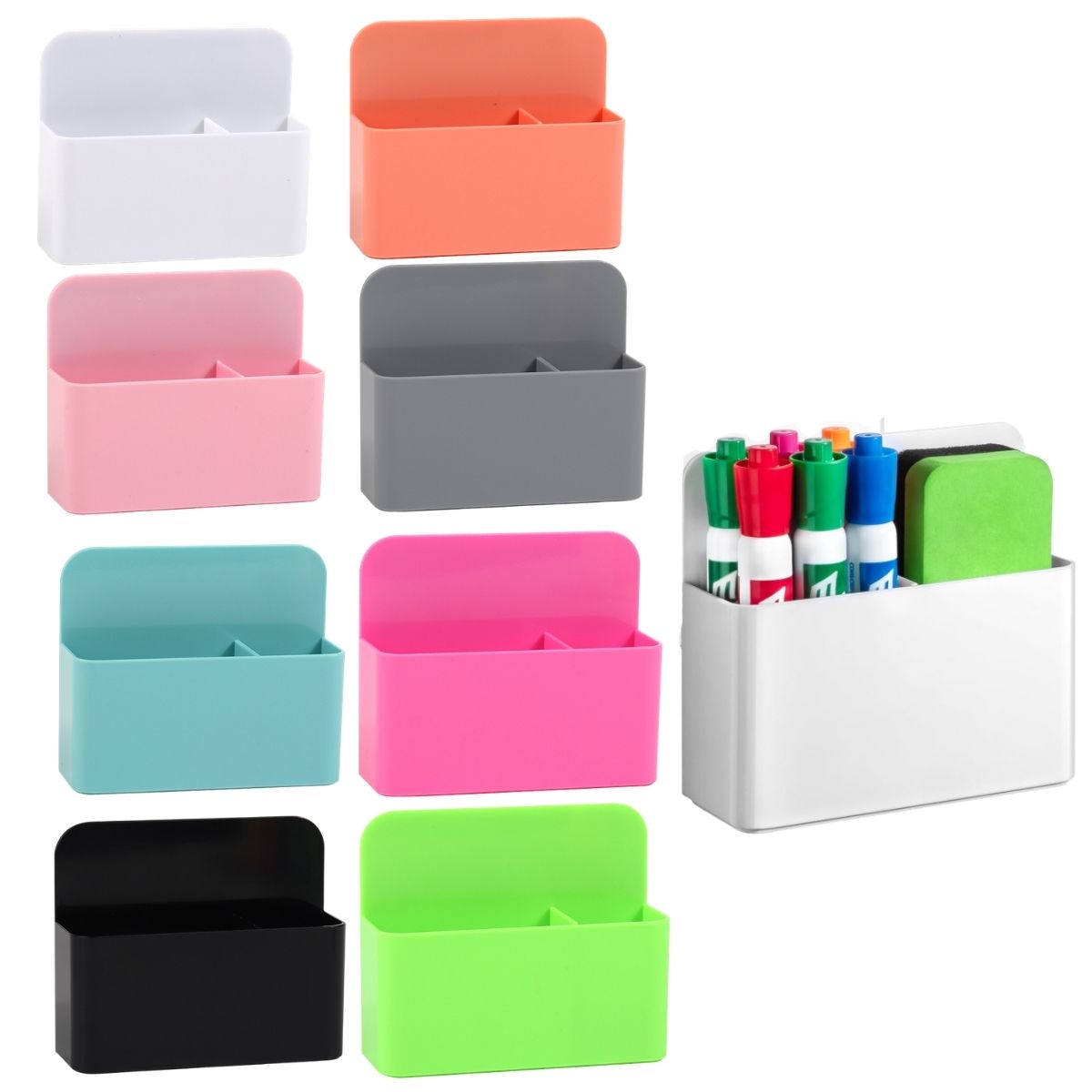 Pen Holder Magnetic - 2 Pcs 화이트 보드 용 자기