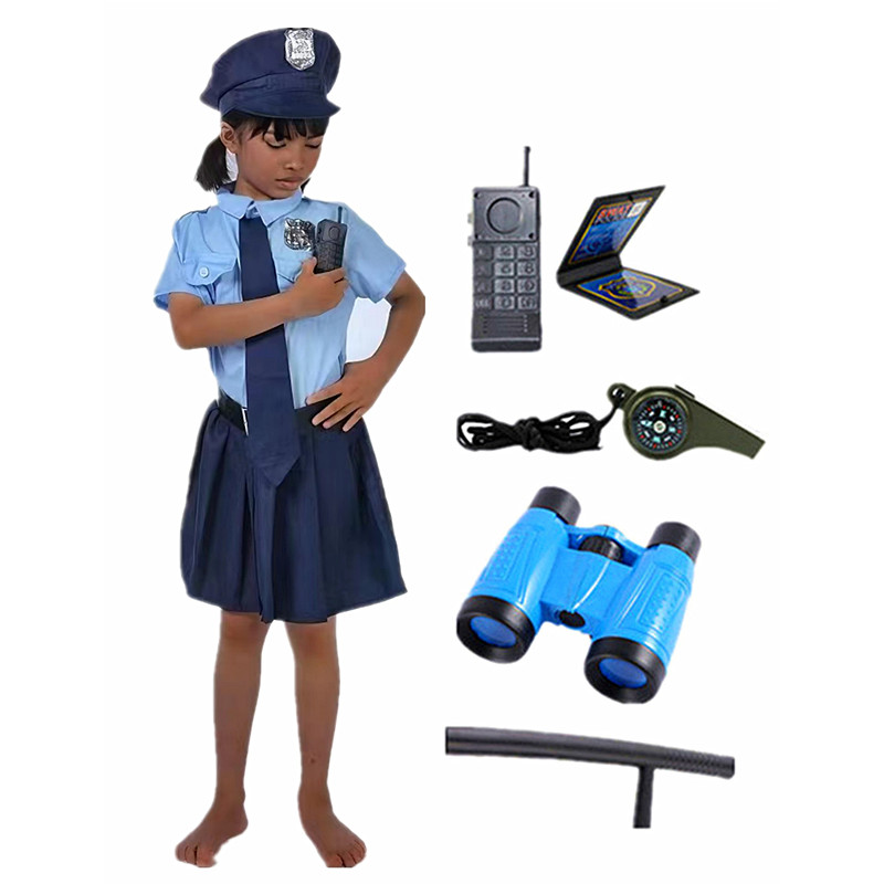 Tech Office Accessories - 여자 경찰관 작업복 할로윈 역할 놀이