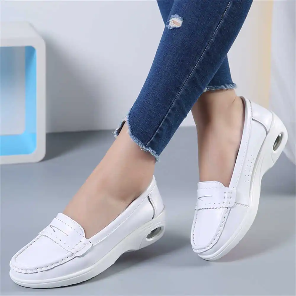 남녀공용 두꺼운 밑창 슬립온 화이트 트레이너, 플랫 슈 - Tech Accessories To Buy 리뷰 및 가격