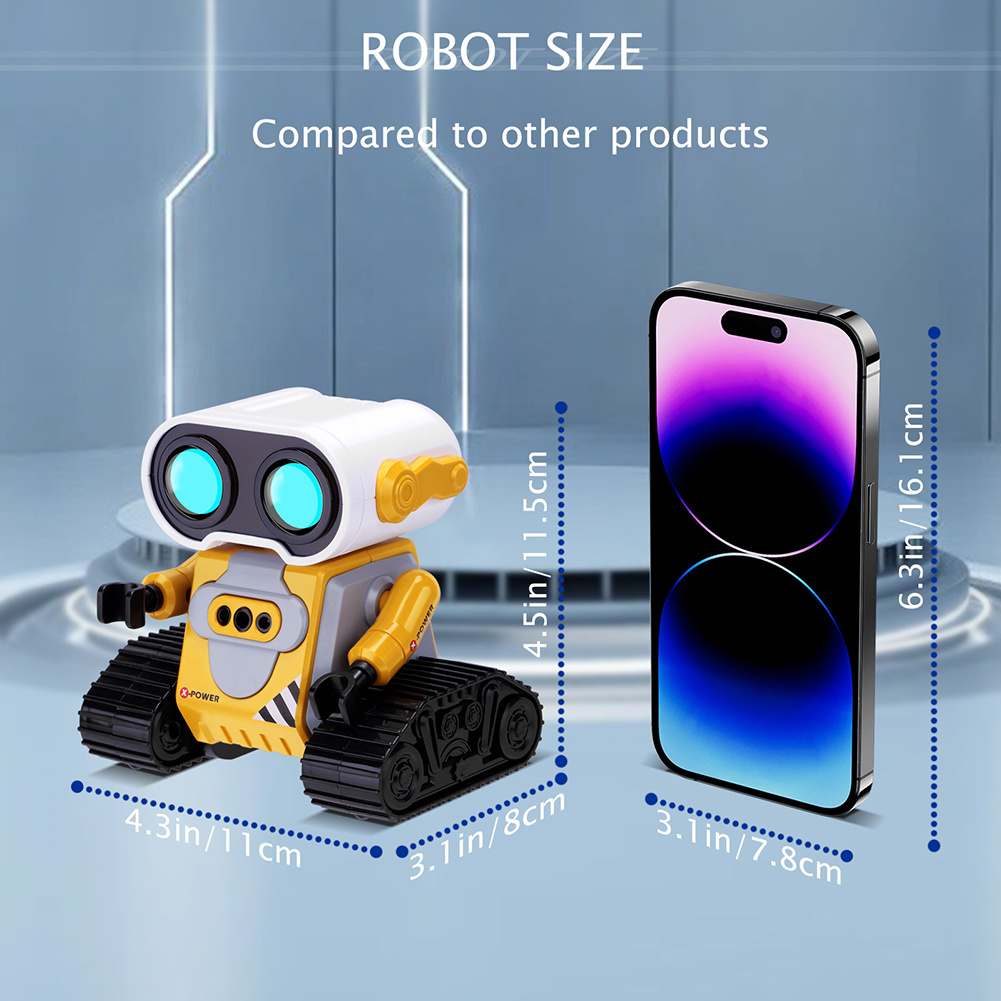 어린이용 LED 조명이 있는 원격 조종 로봇, 360도 - Tech Accessories Usa 리뷰 및 가격