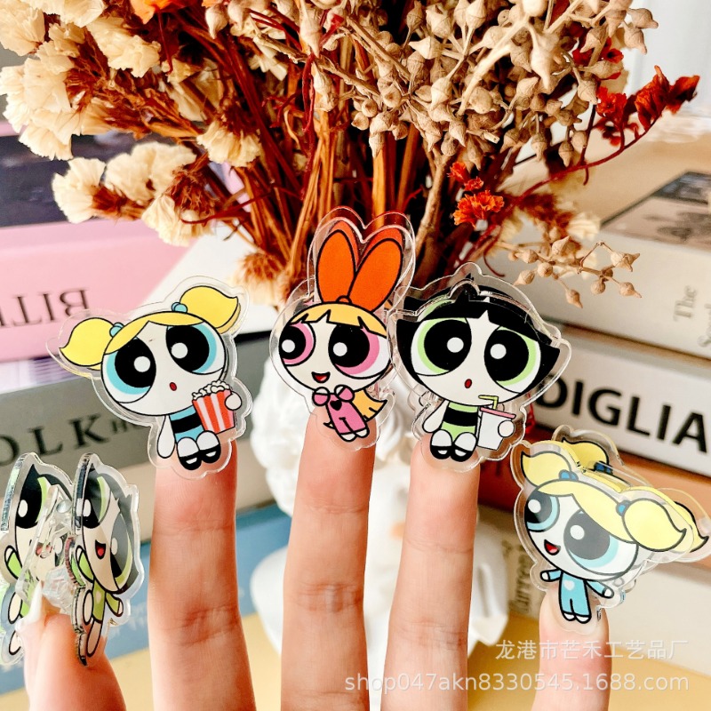 6PCS Kawaii The Powerpuffs Gir - Tech Office Accessories 리뷰 및 가격