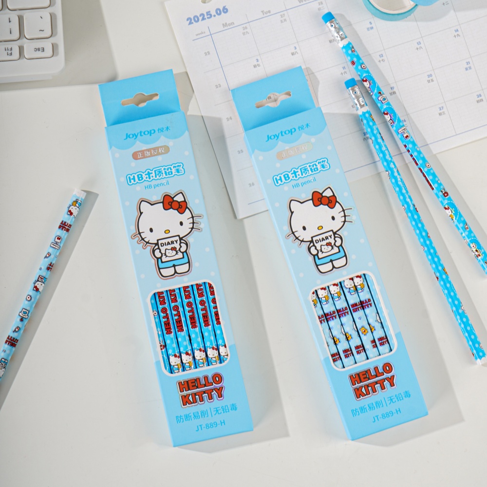 12Pcs 정품 Sanrio 헬로 키티 HB 연필 만화 - Tech Office Accessories 리뷰 및 가격
