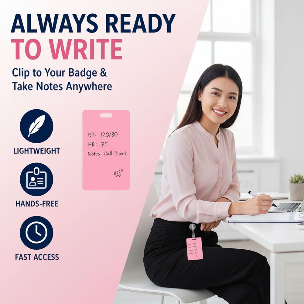 휴대용 드라이 지우기 노트 배지 카드 재사용 가능한 미 - Tech Office Accessories 리뷰 및 가격