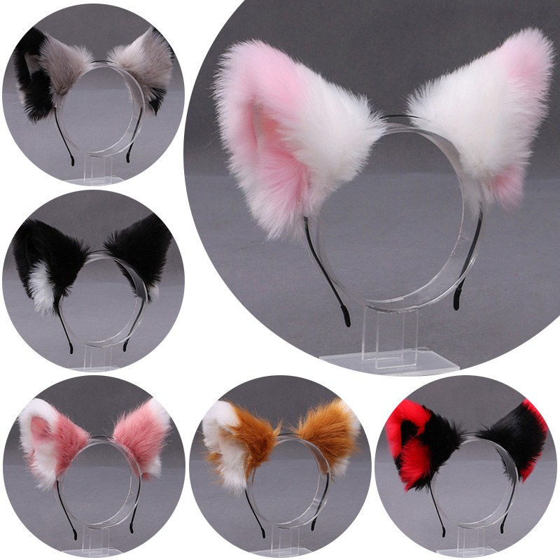 푹신한 여우 고양이 귀 플러시 머리띠 부드러운 털 헤어 - Tech Accessories Women 리뷰 및 가격