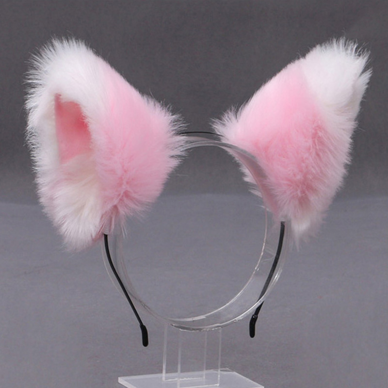푹신한 여우 고양이 귀 플러시 머리띠 부드러운 털 헤어 - Tech Accessories Women 리뷰 및 가격