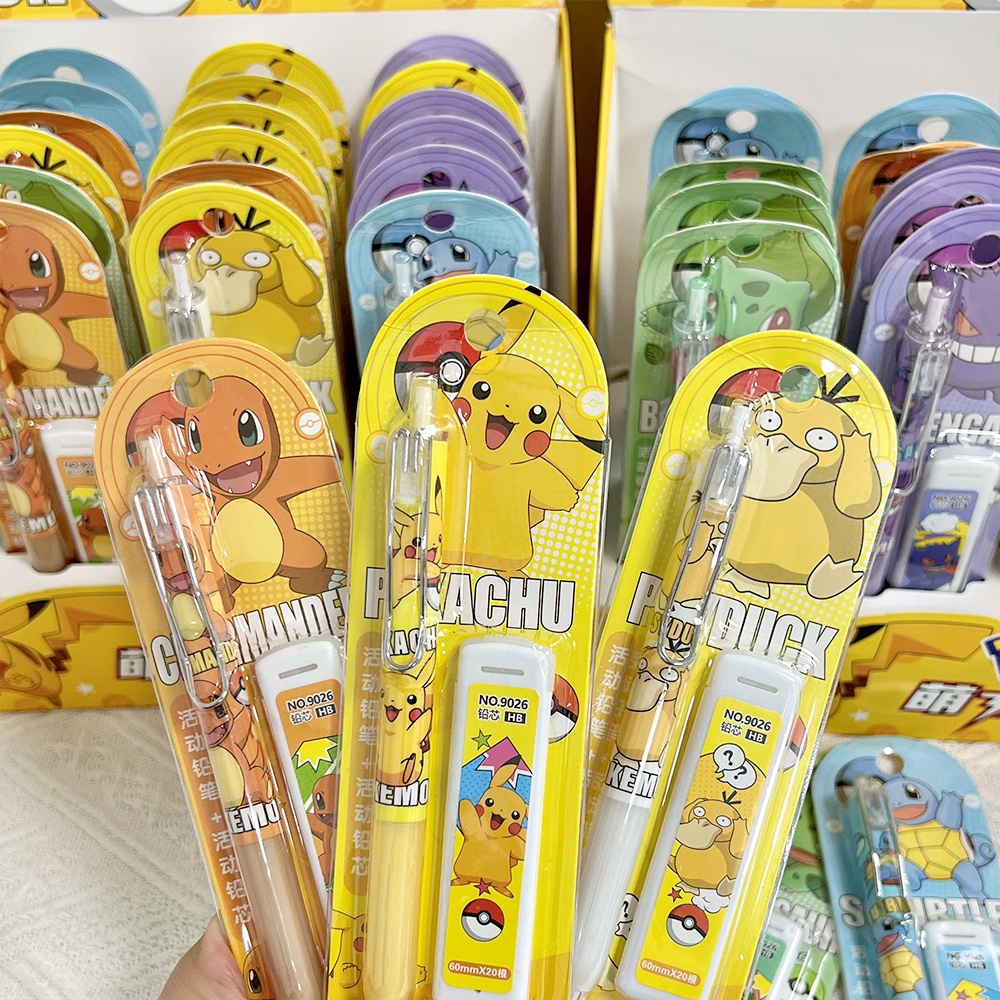 포켓몬 피카추 기계식 연필 세트 만화 Squirtle  - Tech Office Accessories 리뷰 및 가격