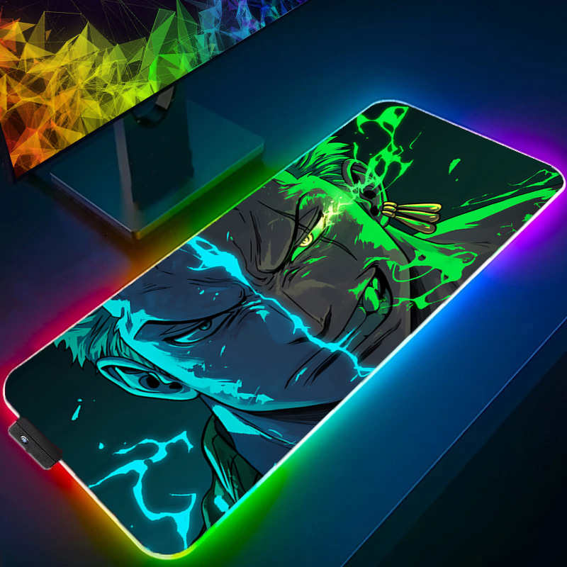 원피스 조로 마우스 패드 RGB 게임 액세서리 Gabi - Tech Accessories For Desk 리뷰 및 가격