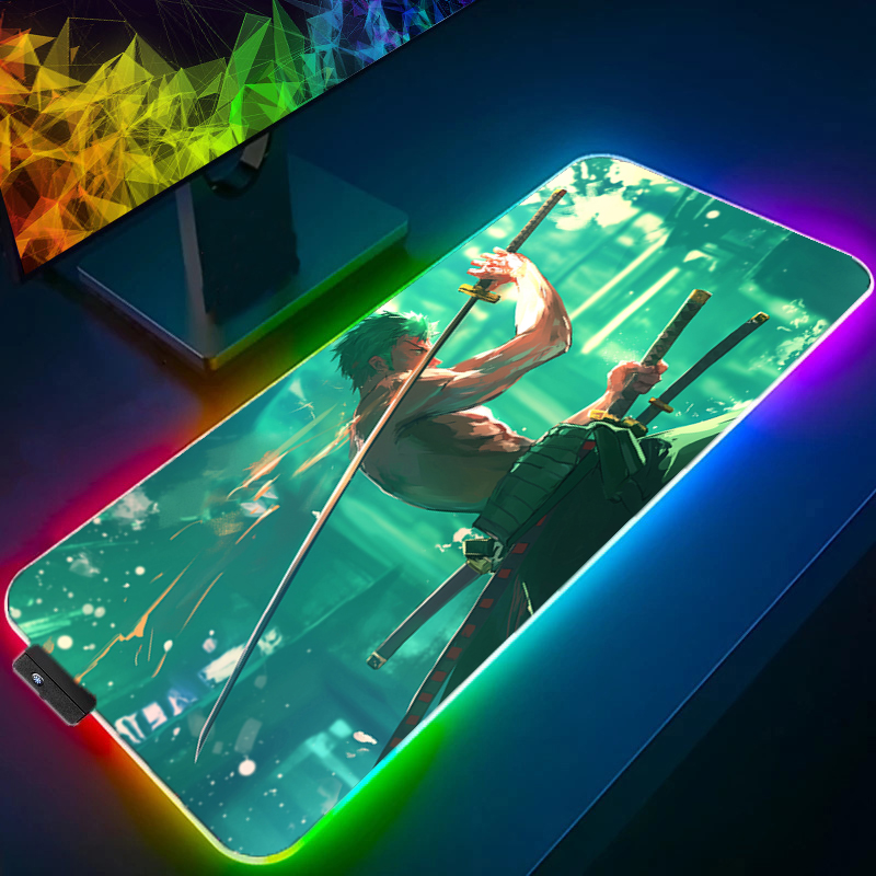 원피스 조로 마우스 패드 RGB 게임 액세서리 Gabi - Tech Accessories For Desk 리뷰 및 가격