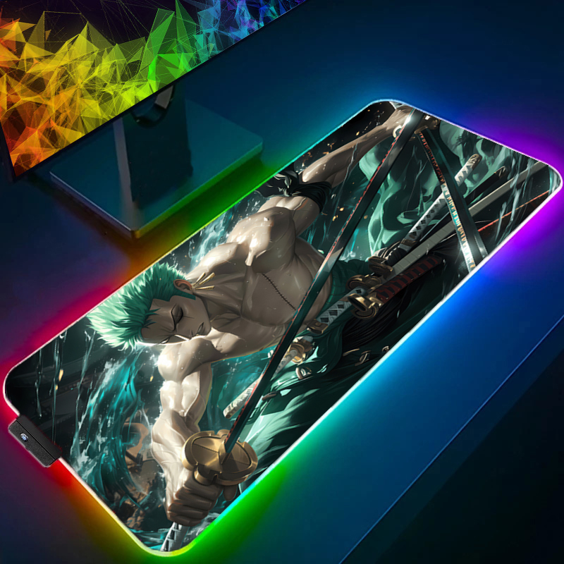 원피스 조로 마우스 패드 RGB 게임 액세서리 Gabi - Tech Accessories For Desk 리뷰 및 가격