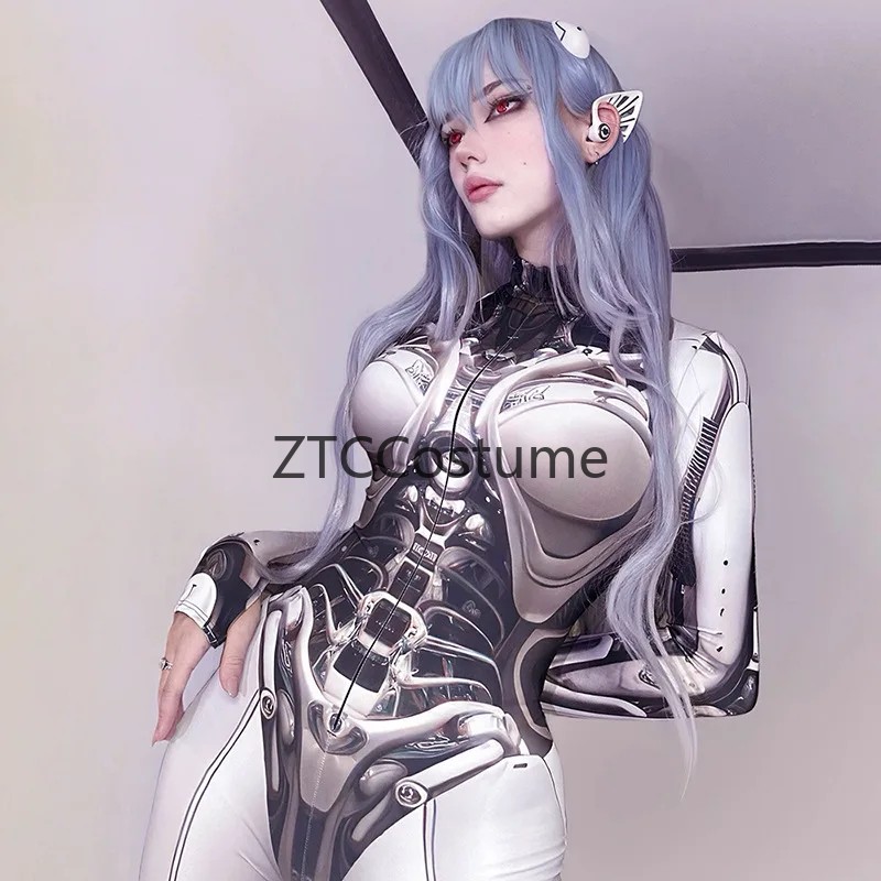 3D 프린팅 코스프레 바디수트 Y2K 테크웨어 고딕 펑 - Tech Accessories Women 리뷰 및 가격