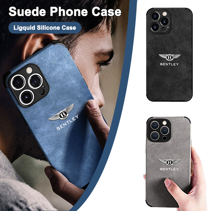B-Bentley-B 로고 스웨이드 올인클루시브 폰 케 - Tech Accessories Apple 리뷰 및 가격