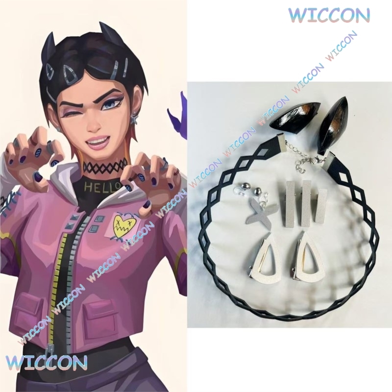 Valorant 클로브 클립 칼라 나비 귀걸이 코스프레 - Tech Accessories Women 리뷰 및 가격